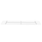 Rectangular ceiling plate Mountline I15531S RAL9003 white 170 x 25 x 2.5 cm with suspension bracket