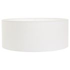 Wit grof Linnen Lampenkap K1066QS Ø 50cm met E27 support - Wit - Textiel - Steinhauer