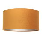 Goud/geel velours lampenkap K1068KS ⌀40cm met E27 support. - Geelgoud - Textiel - Steinhauer