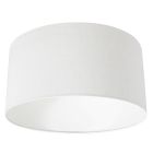 Wit grof Linnen Lampenkap K1068QS Ø 40cm met E27 suppo - Wit - Textiel - Steinhauer