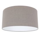 Grey coarse linen lampshade K1068RS Ø 40cm with E27 support