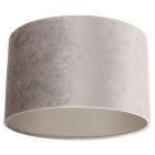 Grijs/Taupe Velours Lampenkap K7396GS ⌀30cm met E27 support. - Grijs - Textiel - Steinhauer