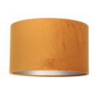 Goud/geel velours lampenkap K7396KS ⌀30cm met E27 support. - Goud - Textiel - Steinhauer