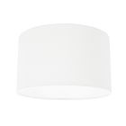 Wit grof Linnen Lampenkap K7396QS Ø 30cm met E27 support - Wit - Textiel - Steinhauer