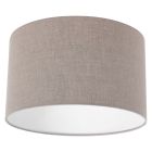 Grey coarse linen lampshade K7396RS Ø 30cm with E27 support