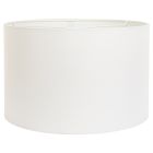 Wit Linnen Lampenkap K7977QS Ø 40cm met E27 support - Wit - Textiel - Steinhauer