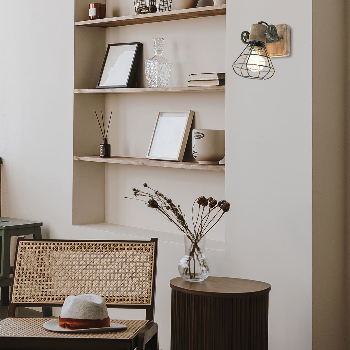 Groene wandlamp / spot Geurnesey 1578G met E27 fitting