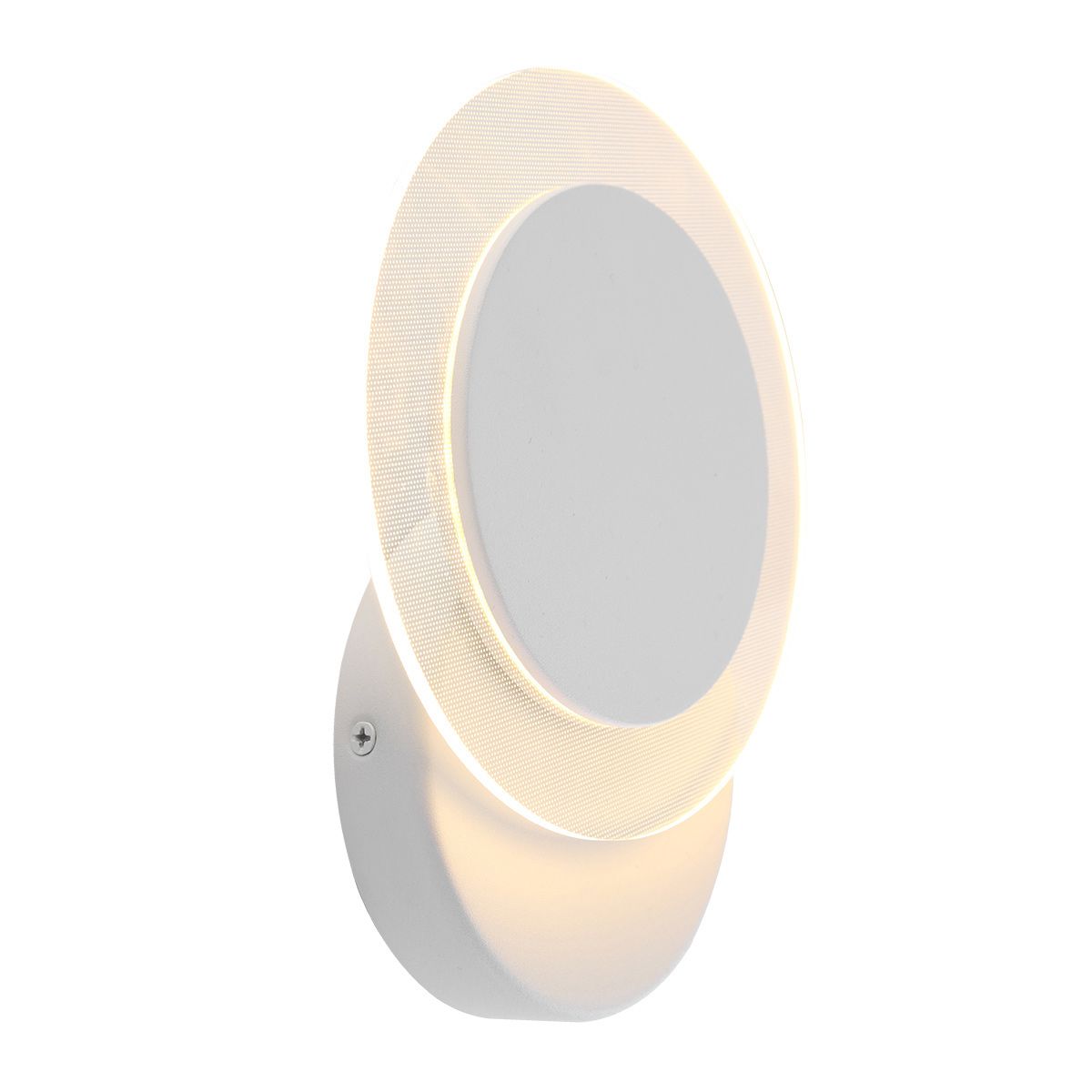 Wandlamp Lido 2564W witte LED lamp Ø17 cm draaibaar