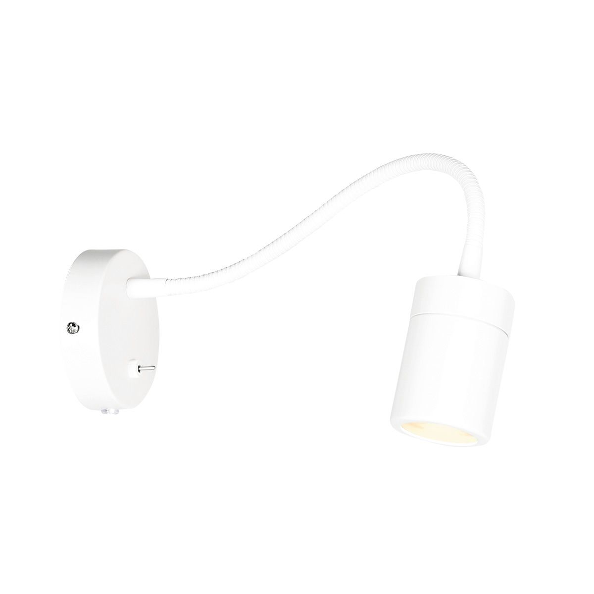 Witte wandlamp met flexibele arm 3390W Upround inclusief lichtbron