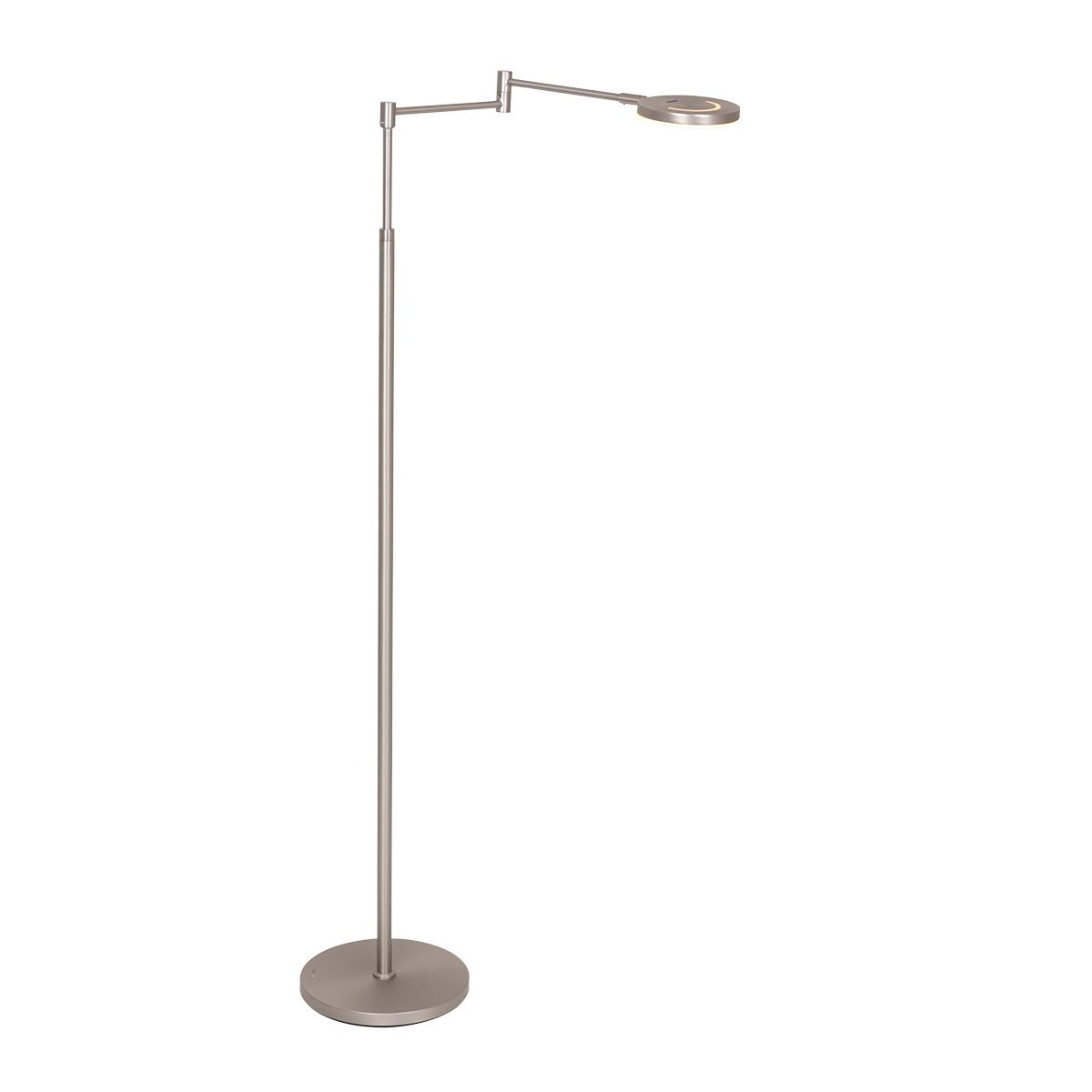 Vloerlamp Soleil accu 3515ST staal met zwenkarm