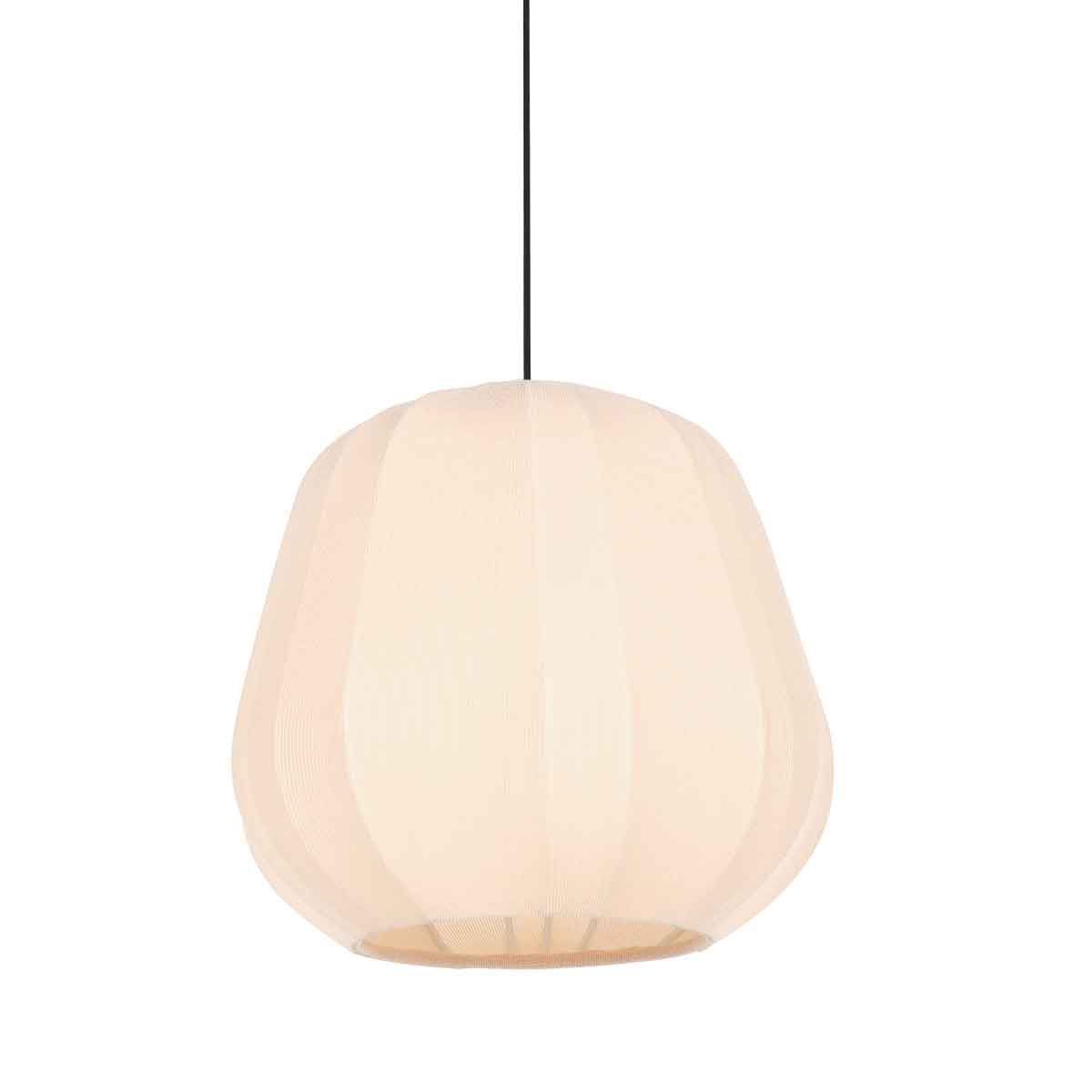 Hanglamp Sable 4122CR - sfeervolle pendel met crème linnen kap Ø25 cm