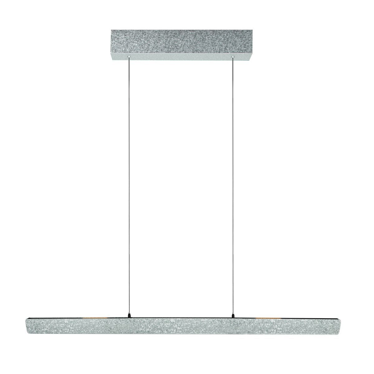 Champagne-staal kleurige hanglamp Fluxy 4189ST et cable lift 120cmwn