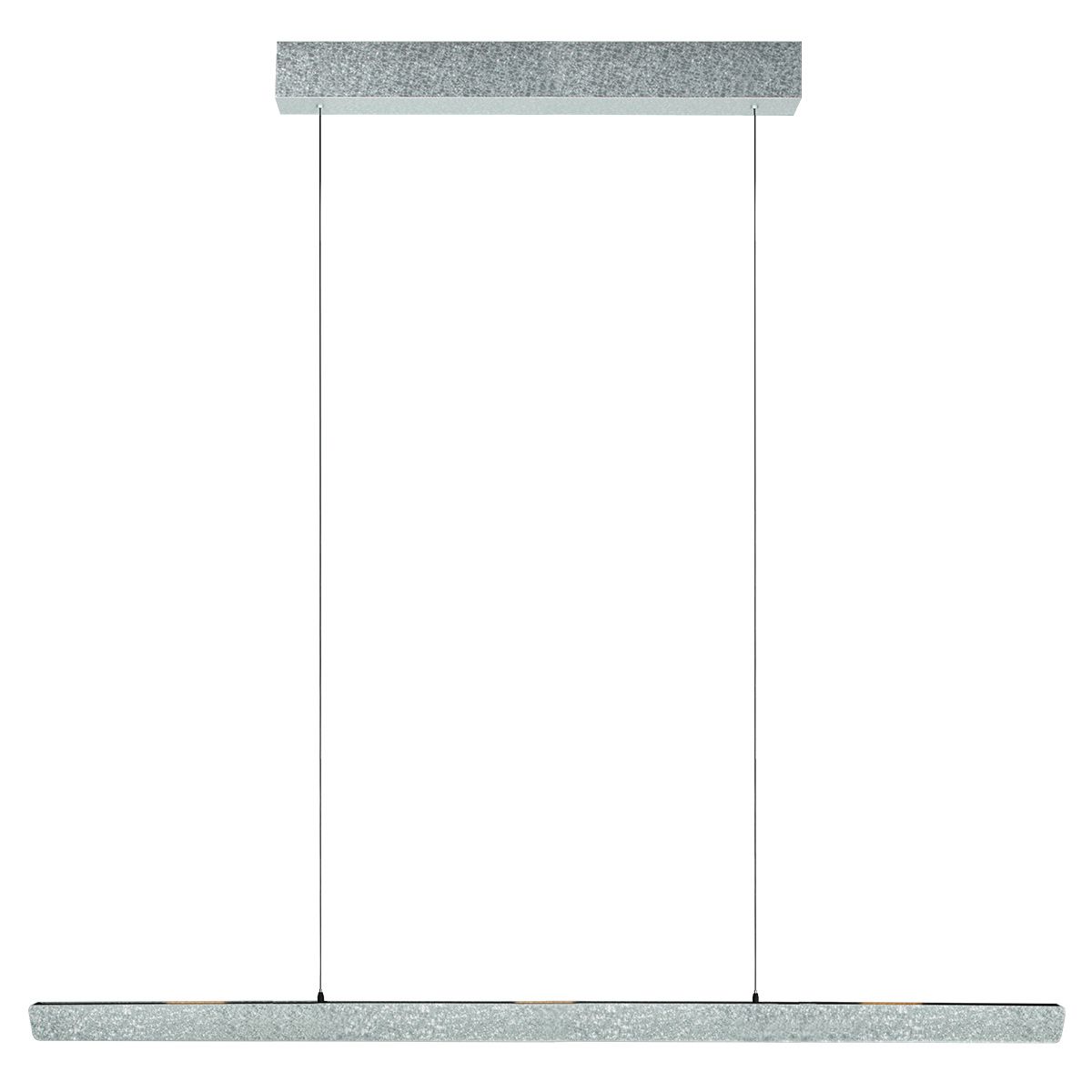 Champagne-staal kleurige hanglamp Fluxy 4190ST met cable lift 160cm