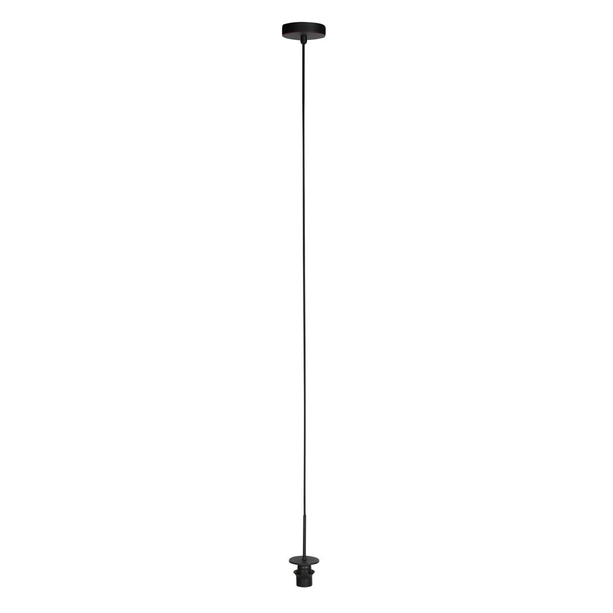 HaloSwap 4222ZW – Zwarte hanglamp met 1 lichtpunt, klaar voor jouw creatieve touch