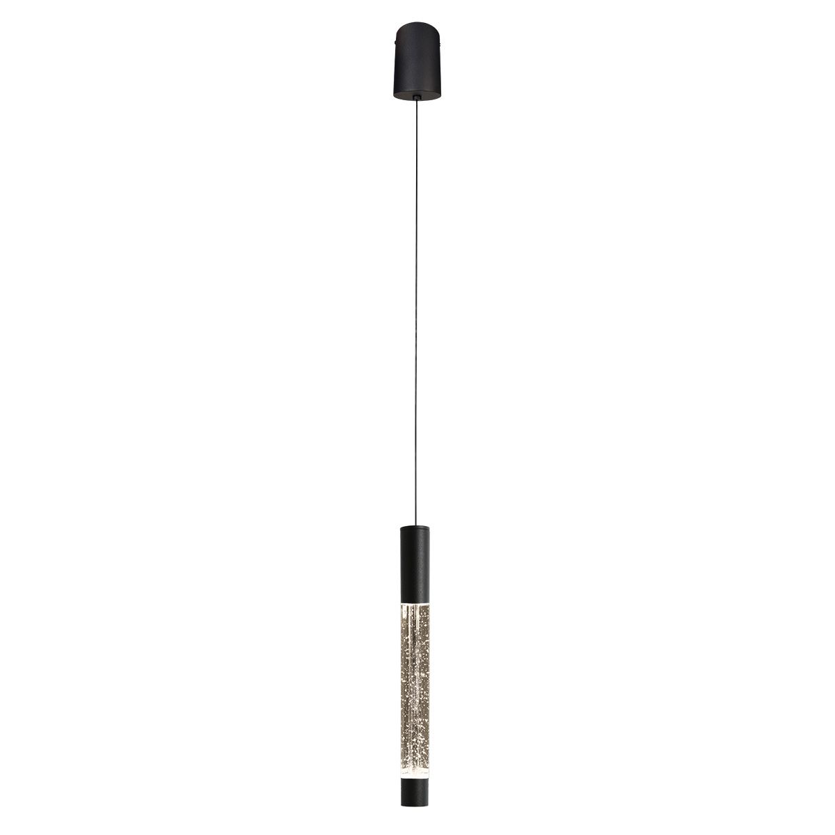 Hanglamp Alisio 4577ZW 1-lichts luxe glas in zwart
