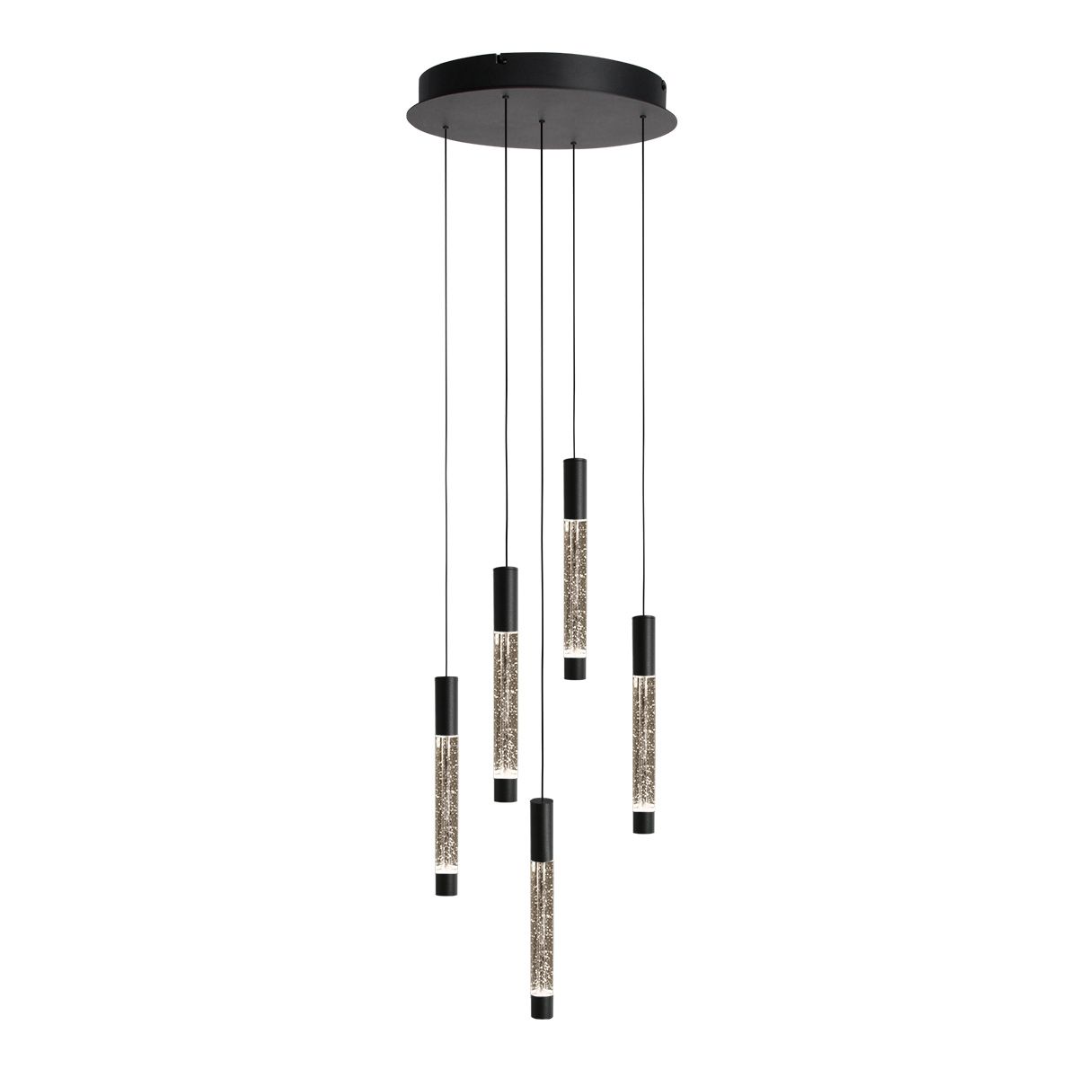 Hanglamp Alisio 4579ZW 5-lichts met lift systeem en luxe pegels