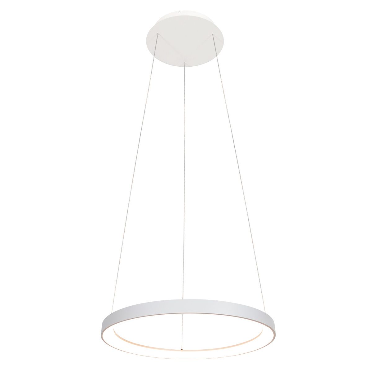Witte hanglamp Ringlede 4612W met cable-lift systeem