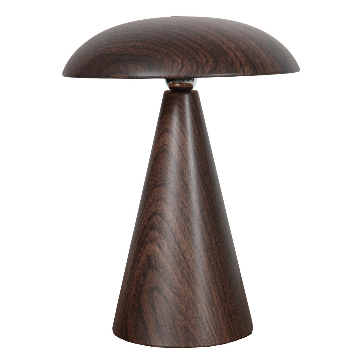 Tafellamp Mush 4856NO donker noten en oplaadbaar met magnetische kap