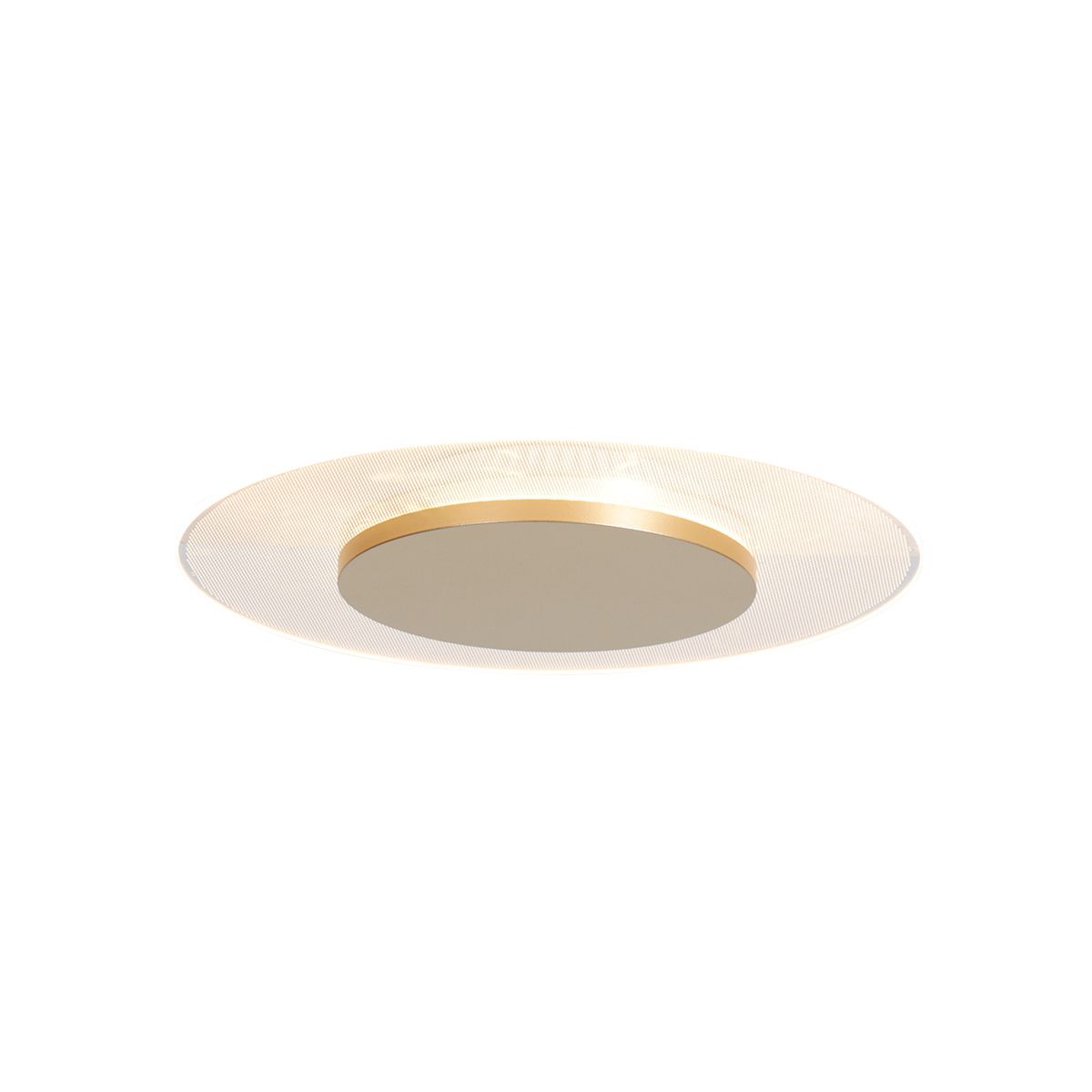 Plafondlamp Lido 7797GO goud/witte LED lamp Ø28 cm