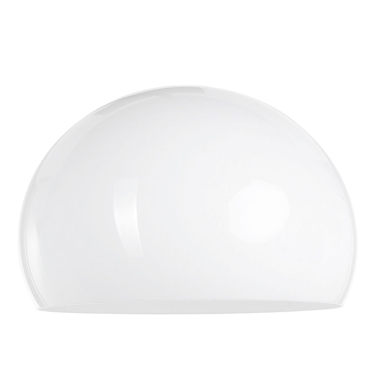 Wit kunststof lampenkap K10610S Ø38cm met E27 support.