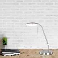 Staalkleurige tafellamp Biron 1315ST met draai dimmer - Staal - Elektronica, Glas, Metaal - Steinhauer (foto 10)