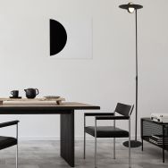 Vloerlamp Zenith 1477ZW zwart Lichtkleur instelbaar - Zwart - Elektronica, Kunststof, Metaal - Steinhauer