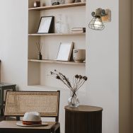 Groene wandlamp / spot Geurnesey 1578G met E27 fitting - Beuken, Groen - Hout, Metaal - Steinhauer (foto 5)