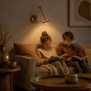 Wandlamp Zodiac 2110BR Brons Dimbaar draaibaar kantelbaar - Brons - Elektronica, Kunststof, Metaal - Steinhauer