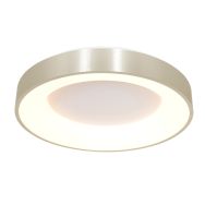 Plafondlamp Ringlede 2562ZI zilveren LED lamp Ø38 cm - Wit, Zilver - Elektronica, Kunststof, Metaal - Steinhauer