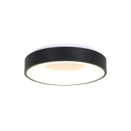 Plafondlamp Ringlede 2562ZW zwarte LED lamp Ø38 cm - Wit, Zwart - Elektronica, Kunststof, Metaal - Steinhauer (foto 2)