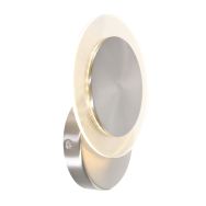 Wandlamp Lido 2564ST stalen LED lamp Ø17 cm draaibaar - Staal - Elektronica, Kunststof, Metaal - Steinhauer