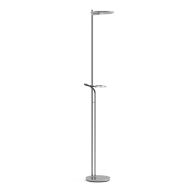 Vloerlamp Turound 2988ST staal met leesarm - Staal - Elektronica, Glas, Metaal - Steinhauer