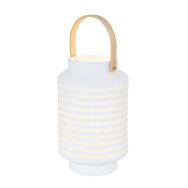 Tafellamp Porcelain 3058W met houten handvat en ontelbaar veel gaatjes - Wit - Porselein - Steinhauer