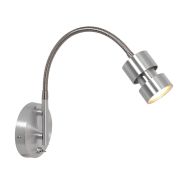 Wandlamp Natasja 3094ST staal flexibele leeslamp incl. GU10 - Staal - Elektronica, Kunststof, Metaal - Steinhauer