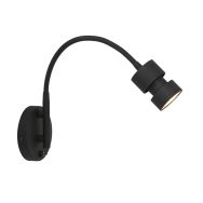 Wandlamp Natasja LED 3094ZW Zwart inclusief GU10 lichtbron - Zwart - Elektronica, Kunststof, Metaal - Steinhauer