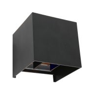 Wandlamp Muro 3098ZW zwarte LED kubuslamp met lichtspel - Zwart - Elektronica, Kunststof, Metaal - Steinhauer (foto 2)