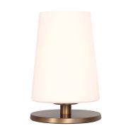 Tafellamp Ancilla 3101BR brons touch on/off met opaal wit glas - Brons - Elektronica, Glas, Metaal - Steinhauer (foto 2)