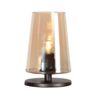 Tischlampe Ancilla 3103CA Cacao Touch on/off mit amber Glas