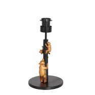 Goud met zwarte tafellamp Animaux 3127ZW E27 fitting - Goud, Zwart - Elektronica, Kunststof, Metaal - Steinhauer