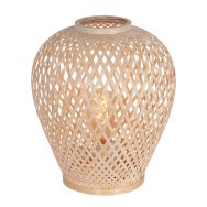 Tafellamp Maze 3130BE – Beige bamboe lamp met rustige sfeer - Beige - Bamboe, Metaal - Steinhauer (foto 2)
