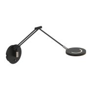 Wandlamp Soleil 3259ZW zwart met verstelbare arm - Zwart - Elektronica, Glas, Metaal - Steinhauer
