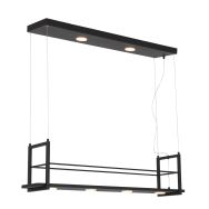 Hanglamp Tor 3298ZW – zwarte designlamp met plateau en LED - Zwart - Elektronica, Kunststof, Metaal - Steinhauer (foto 2)