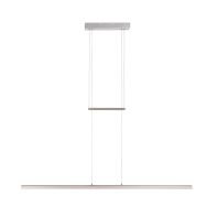 Hanglamp Profilo 3317ST Staal 115cm breed 1700 lumen - Staal - Elektronica, Kunststof, Metaal - Steinhauer
