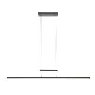 Hanglamp Profilo 3317ZW Zwart 115cm breed 1700 lumen - Zwart - Elektronica, Kunststof, Metaal - Steinhauer