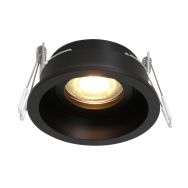 Inbouwspot Pélite 3371ZW – zwarte spot Ø10 cm verdiept - Zwart - Elektronica, Kunststof, Metaal - Steinhauer