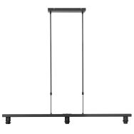 Zwarte 3-lichts hanglamp Stang 3457ZW zonder kappen - Zwart - Elektronica, Kunststof, Metaal - Steinhauer