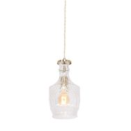 Hanglamp Grazio Glass 3494ME Messing met E14 fitting - Messing - Elektronica, Glas, Metaal - Steinhauer