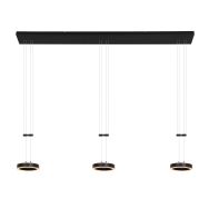 Hanglamp Piola 3501ZW Zwart 3 lichts - Zwart - Elektronica, Kunststof, Metaal - Steinhauer