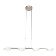 Hanglamp Turound 3512ST Staal 4-lichts - Staal - Elektronica, Glas, Metaal - Steinhauer