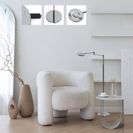 Soleil 3515CH vloerlamp – oplaadbaar LED-design in chroom